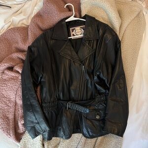 Paris Sports Club Vintage Leather Jacket Large